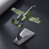 A 10A Model with Display Stand Decorative A ircraft Decor Cast Metal A viation Model for Office