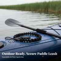 Watercraft Paddle Leash Anti-Loss Coiled Paddle Leash Stretchable Fishing Rod Tether for Paddler S, Paddleboarders, Kayaking, Paddleboarding