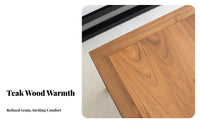 Traditional Asian Design Small Square Kang Table Natural Wood Grain Floor Desk adaptable Home Furniture Lowlow-height Design for tea Lovers, Minimalists, telecommuting Workers, Bay opening, woven mat Room, Bedroom, Balcony