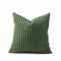 Textured Corduroy Pillow Cover Soft Texture Zipper Soft Bubble Knit Pillow Cover for Sofa, Bedroom