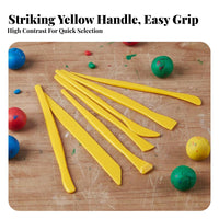 8 Pieces 8-Piece Clay Shaping Tools Reusable Plastic Clay Sculpting Tool Set