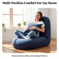 Foldable Design Adjustable Backrest Lounger Multi-Functional Floor Chair Cozy Feel Lounge Seating Thickly Padded for Apartment Dwellers, Young Adults, Bedroom, Bay Window, Living Room, Meditation Space