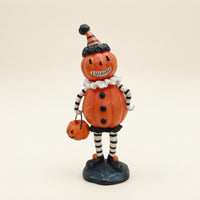 Resin Figurine with Base Halloween-Themed Character Sculpture Carved Decorations for Collectors, Shelf, Entryway Table