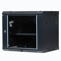 Cold-Rolled Steel Construction Wall Mount Network Cabinet Lockable Door Wall Mount Server Rack Good Heat Dissipation 19-Inch Network Cabinet Adjustable Shelf