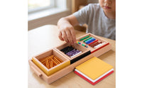 Addition Bead Chain Counting Set with Tray Making Ten Colorful Bead Chain Counting Set for Kindergarten