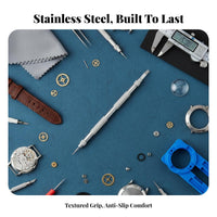 Coil Bar Tool Stainless Steel Watch Band Removal Tool Watch Pin Remover Double-Ended Design for Jewelers