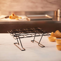 Multi-Purpose Ice Cream Cone Stand Cooling Function Ice Cream Cone Holder Multifunctional 12-Hole Dessert Rack Easy to Clean for Caterers, Party Hosts, Parties, Buffets