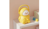 Yellow Duck Piggy Bank Portable Handle Duck Piggy Bank Sturdy Cartoon Money Box for Children, Young Children