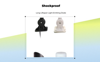 3-color LED tower light, 24V, high brightness