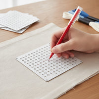 Reusable Sashiko Embroidery Template Kit Beginner-Friendly Sashiko Embroidery Kit Heat-Erasable Visible-Mending for Sewing Enthusiasts, Beginners, Crafters, Craft Classes, Home