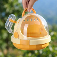 Portable Bird Cage and Small Bird Carrier, Dome Pet Bird Carrier with 60ml Water Bottle and Padded Liner for fresh air excursions and animal doctor