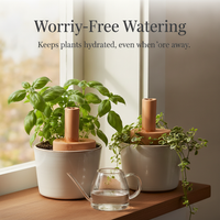 Creative Heart-shaped Terracotta Self-Watering Spikes for Potted Plants, Automatic Drip Irrigation for Indoor/Outdoor Gardening