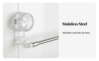 Drillno-Drill Installation Extendable Suction Bar Multi-Functional Towel Holder Heavy Duty Bathroom Fixture Rotatable for Renters, Homeowners, Families, Washroom, Corner Space, Kitchen