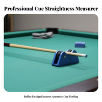 2 Pieces Professional Grade Billiard Cue Straightness Checker Portable Design Pool Cue Straightness Tester Even Rolling Bearings