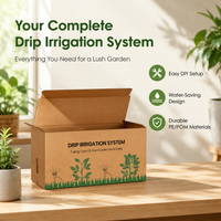 Drip Irrigation System Kit, Water Saving Easy Install Automatic Watering for Home Gardening, Polymer Irrigation Hose with 5/16 1/4mm Tubing