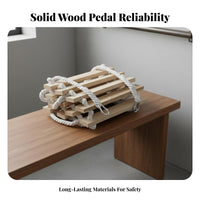 Fast to Deploy Rope Ladder Solid Rungs Fire Escape Ladder Long-Lasting Multi-Purpose for Firefighters, Building Residents, High-Ascent Buildings, Boats, Balcony, Office
