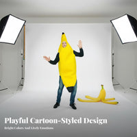 Banana Costume Unisex Adult Banana Costume Lightweight for Adults, Halloween, Stage Performances, Festivals