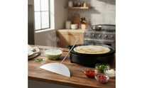 Stainless Steel Batter Spreader Easy Turning Chinese Pancake Crepe Spreader and Set for Street Food Vendors, Home Cooks