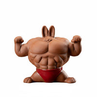 Zisha Clay Muscle Rabbit Tea Pet Creative Design Rabbit Tea Tray Decoration Kiln Fired Home Decor Handmade