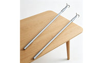 2 Pieces Easy Control Cordless Blind Hook Stick Aluminum Alloy Extendable Shade Pull Rod for High Openings
