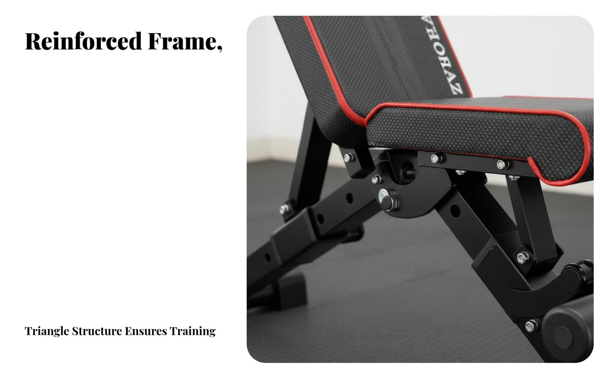 Foldable Workout Bench Multifunctional Foldable Exercise Bench Space-Saving Home Exercise Gear