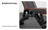 Foldable Workout Bench Multifunctional Foldable Exercise Bench Space-Saving Home Exercise Gear