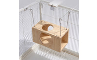 Ventilated Hanging Pet House with Chains Breathable Suspended Hamster Nest Comfortable Mouse Hideaway Safe for Guinea Pigs