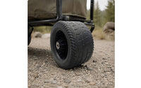 7-Inch Rubber Wheel 168 Mm Diameter Treaded Wheel Heavy Duty Outdoor Gear Wear Resistant for Camping, Lawn, Barbecue