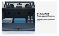 Stackable File Box Effortless-Pulling Drawers 3-Drawer Storage Unit