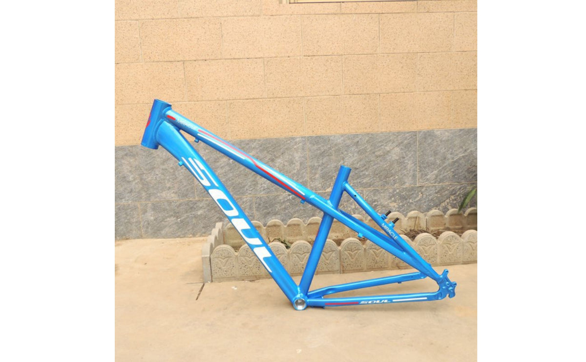 Aluminum Alloy Road Bike Frame Sloping Top Tube Road Cycle Frame Quick Release Lightweight for Touring