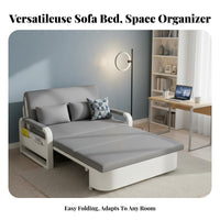 Foldable Design Pull-extendable Armchair Bed Space-Saving Folding Ottoman Bed twofoldUse adaptable Seating Multi-Functional for Small Apartment Dwellers, Homeowners, Office Workers, Balcony, Guest Room