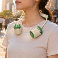 Neck-Hanging Fan U-Shaped Handsunrestricted Neck Fan Compact Cylindrical