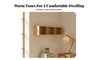 Wall-Mounted Cubby Shelf Japanese Design Multi-Compartment Wall Organizer