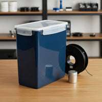 Dustproof Sealed Filament Storage Box Wide Compatibility Moisture-Proof Filament Container Humidity Monitor Roller Bearings for Makers, Creator Space, Workshop, Studio