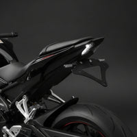 Motorcycle Rear Guard Remover Tail Tidy Bracket Plug-and-Play Number Plate Bracket with Black Metal Motorcycle Number Plate Bracket