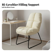 Soft and Comfortable Curved spine Armless Chair Modern aesthetic Vanity Stool Space Saving Indoor Seating Easy Assembly for Students, Home Workers, Young Adults, Dorm Room, Bedroom