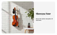 Violin Hanger with Bow Holder Space-Saving Violin Wall Mount with Bow Holder