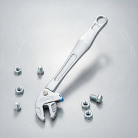 Industrial Grade Self-Adjusting Wrench Multi-Function Crab Claw Wrench Single-Handed Operation Self-Tightening Spanner Heavy Duty for Mechanics, Professionals, Plumbers, Car Repair, Workshop, Garage