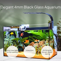 Desktop Aquatic Habitat with Black Rear Glass and Lid