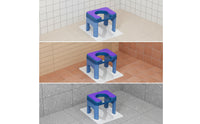 Squat-to-Sit Toilet Stool Ergonomic Toilet Seating Aid Compact for Bathroom