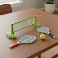Parent-Child Interaction Miniature Racket Game Hand-Eye Coordination Portable Tennis Game Set Easy Setup for Family, Preschoolers, Party