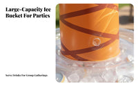 Inflatable Palm Tree Chiller Decorative Palm Tree Ice Bucket Easy to Inflate/Deflate Exotic Festivity Ice Bucket for Outdoor, Beach, Barbecues