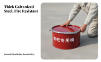 High Temperature Resistant Fire Drill Barrel Heavy Duty Incinerate Barrel Long-Lasting Incinerator Drum Multi-Purpose for Homeowners, Gardeners, Property Managers, Incineration, Farm, Backyard