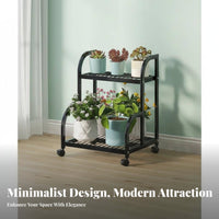 Multi-Tier Plant Stand Stable Structure Tiered Planter Display Rack Sturdy and Aluminum Greenery Pot Rack for Lovers, Living Room, Indoor
