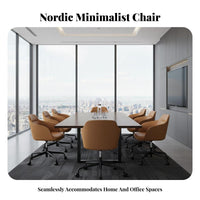 Modern Minimalist Design Adjustable Rolling Chair Light Luxury Aesthetic rotating Seat Ergonomic spinerest Computer Seating Support for Remote Workers, Students, Adults, Conference Room, Workspace