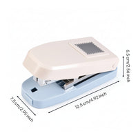 Spring-Loaded Paper Punch with Embossing Tool Compact Handheld Paper Punch Easy-Push Versatile for Journaling