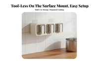 Punchdrilldrill-Effortless Installation Modular Seasoning Box Set Wall-Mountable Seasoning Organizer Versatile Placement Kitchen Reachory Prevents Flavor Blending for Home Chefss, New Homeowners, Gift Givers, Cooking, Pantry, Baking