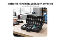 25 Pieces 2.5-30 Nm 25-Piece Cycle Force Wrench Kit Mini Bike Force Wrench Kit Molded Compartments Repair Tool Metal Sockets