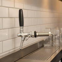 Stainless Steel Beer Faucet with Long Shank Chrome Polished Long Shank Beer Faucet Corrosion-Resistant Keg Tap Sturdy for Homebrewers, Bartenders, Home Bar, Kegerator