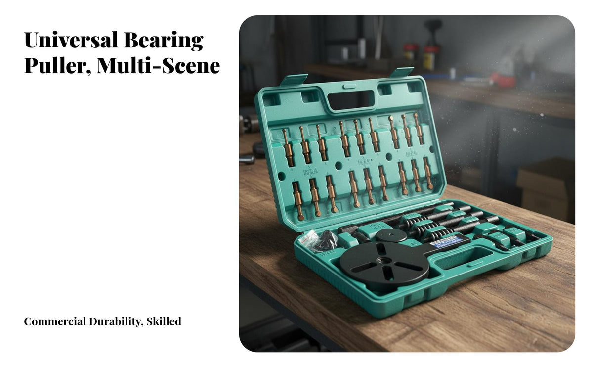Wide Application Universal Pilot Bearing Puller High-Temperature Forged Internal Bearing Puller Set Long-Lasting Construction Mechanical Tool Carrying Case Included for Auto Technicians, Mechanics, Repair Professionals, Machinery Maintenance, Garage